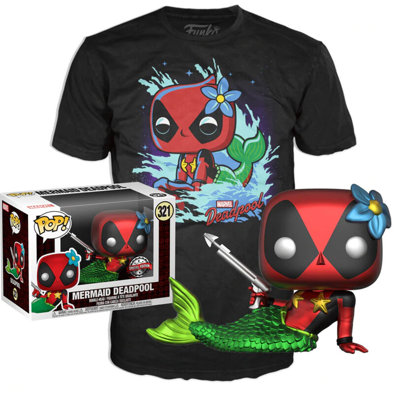 Funko Pop! Vinyl Marvel - Mermaid Deadpool #321 Exclusive Collector Edition 1