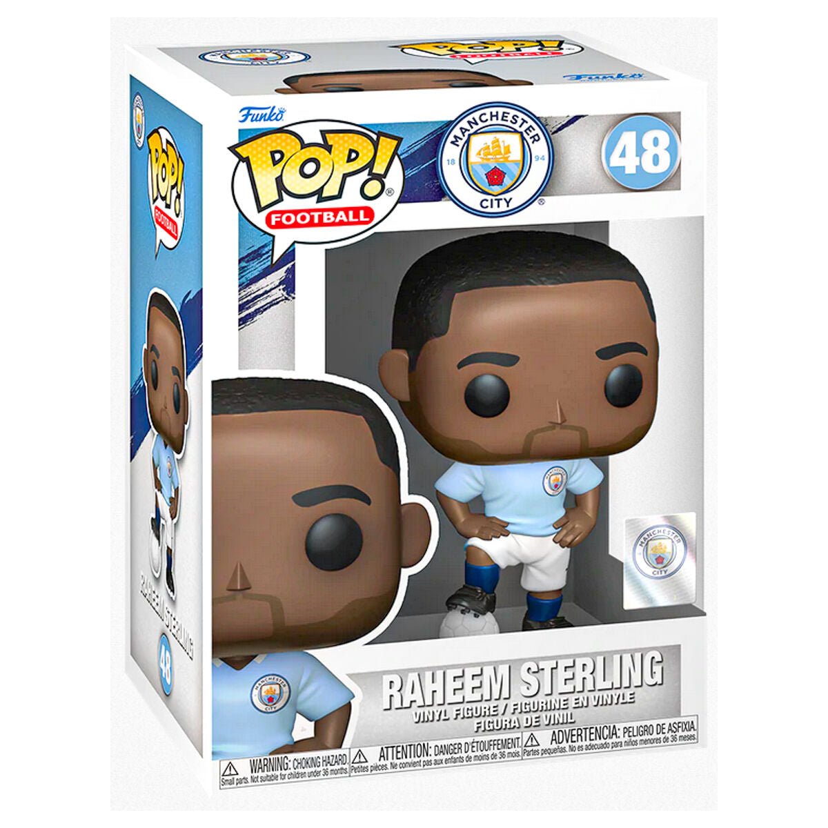 Funko Pop! Football - Raheem Sterling Manchester City #48 Vinyl Figure 1