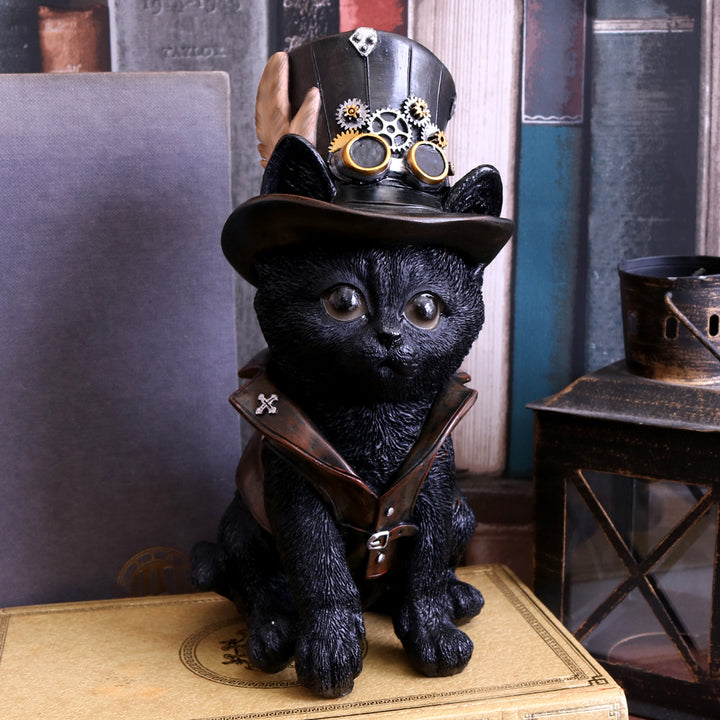 Nemesis Now - Cogsmith's Cat Figurine Resin