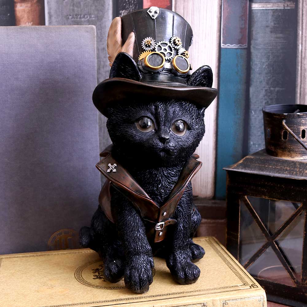 Nemesis Now - Cogsmith's Cat Figurine Resin